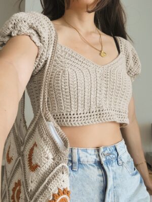 Two-Way Puff Sleeve Milkmaid Top - Custom