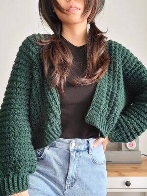 Cozy Cardigan - Forest Green (S)