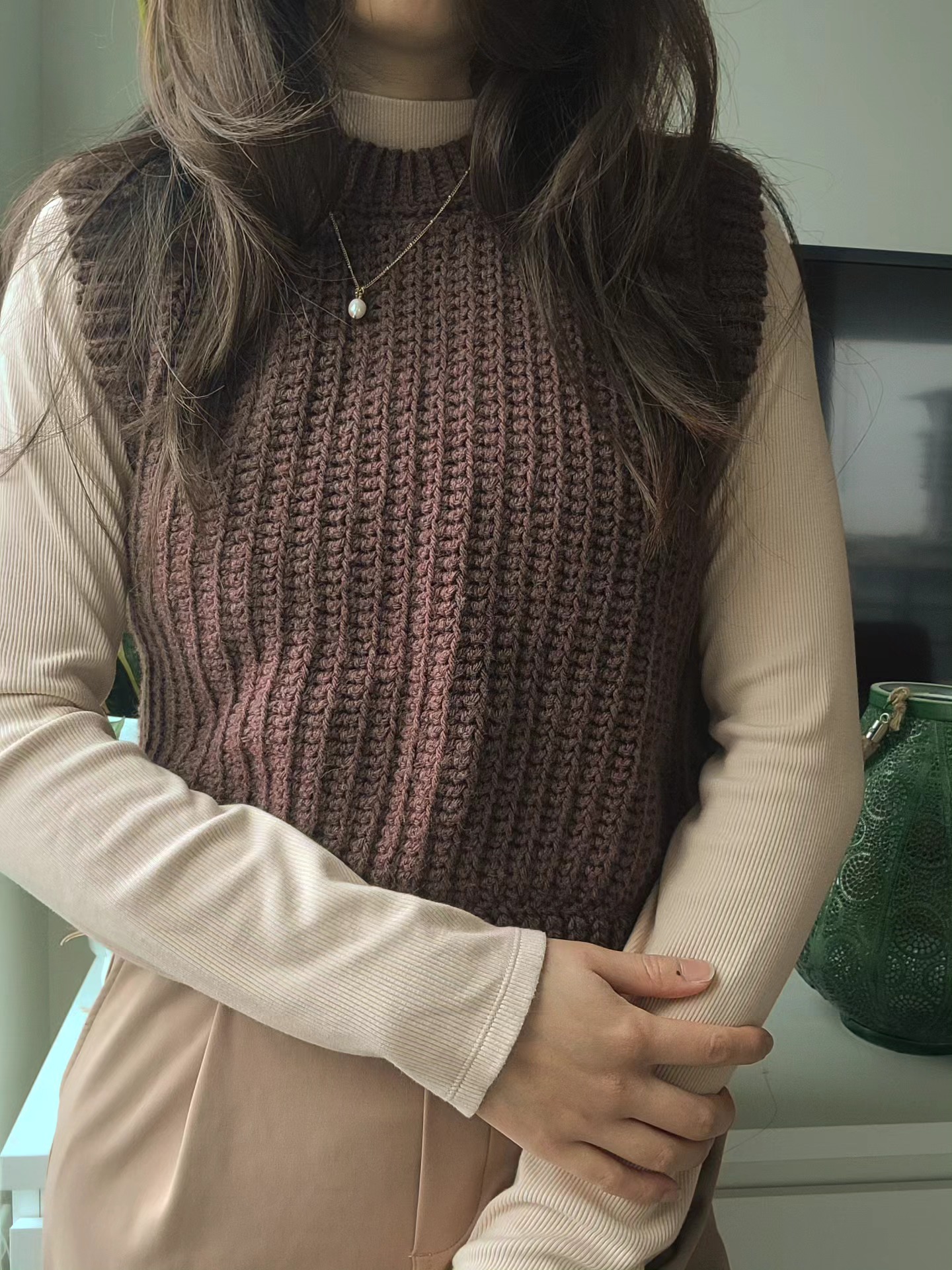 Ribbed Sweater Vest (S) - Image 3