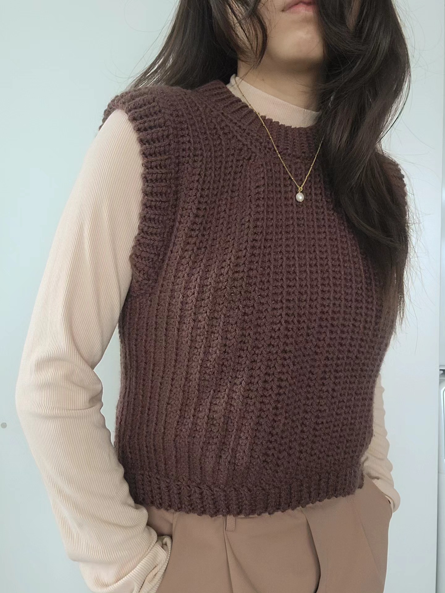 Ribbed Sweater Vest (S) - Image 5