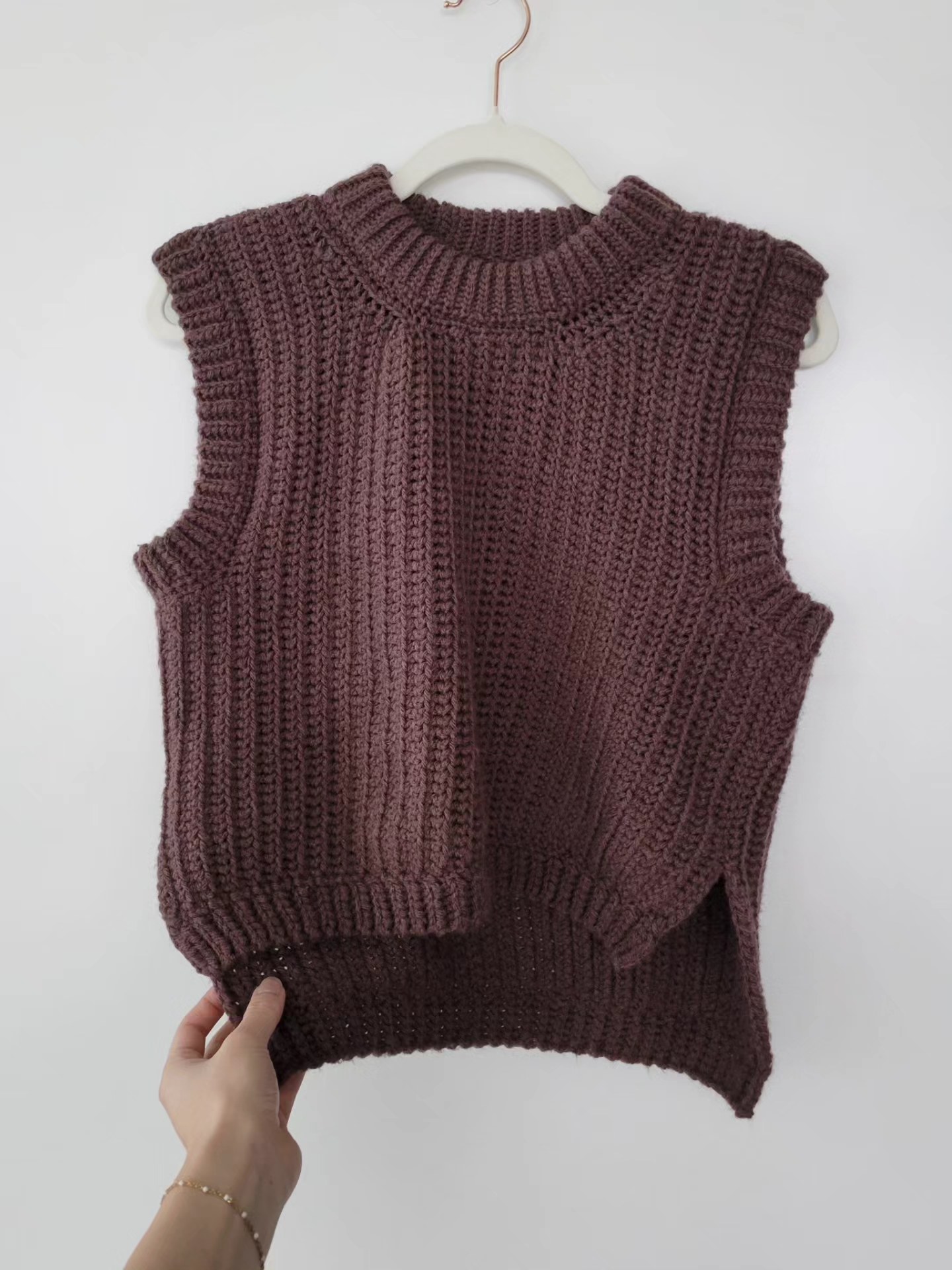 Ribbed Sweater Vest (S) - Image 2