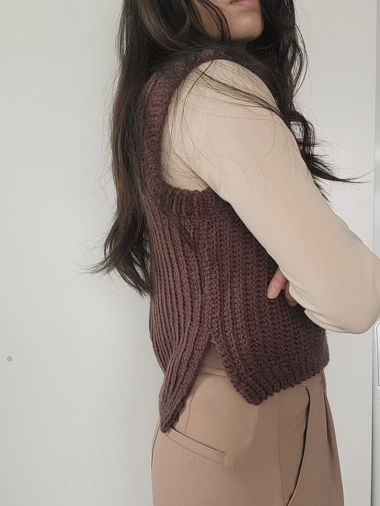 Ribbed Sweater Vest (S) - Image 4