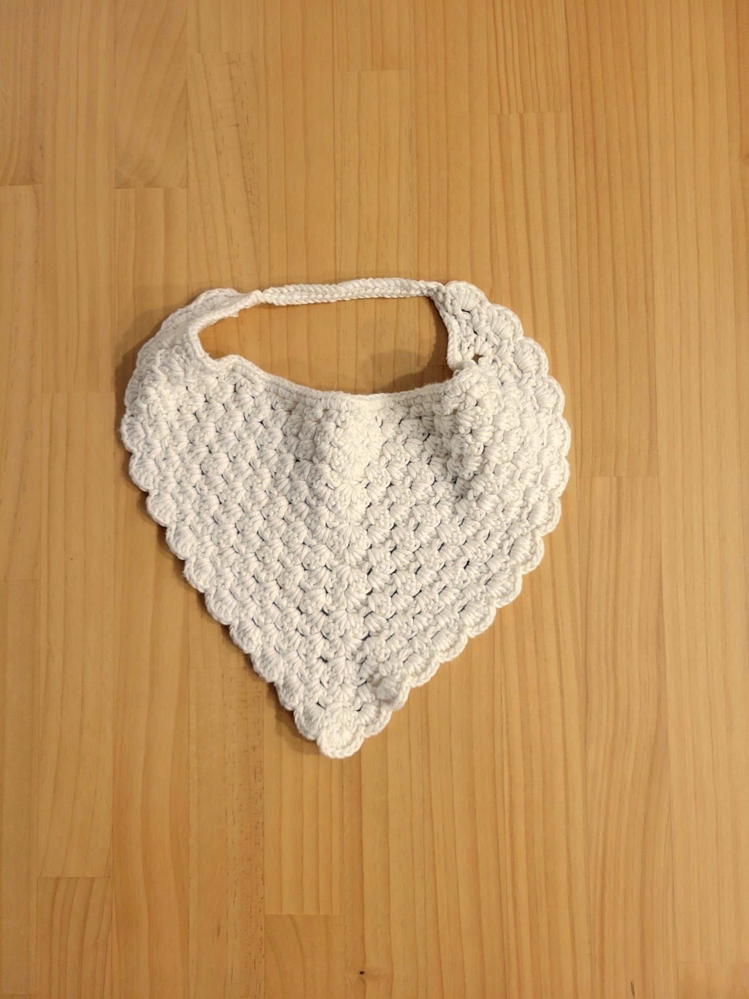 White Bandana - No-Tie Elastic Style - Image 3