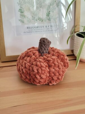 Fall Pumpkin Decor Cushion - Orange